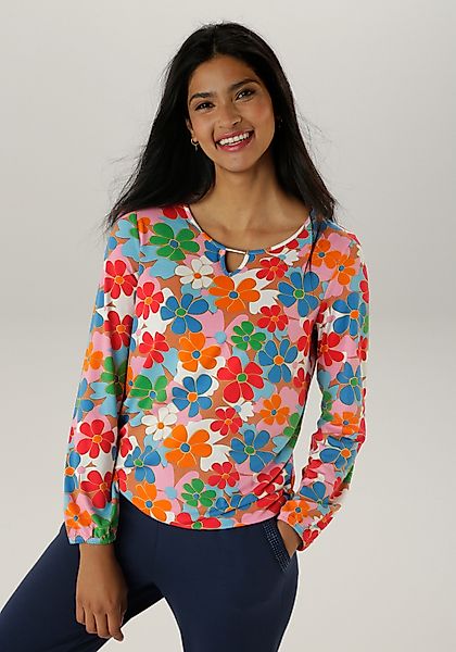 Aniston SELECTED Langarmshirt mit Cut-out und günstig online kaufen