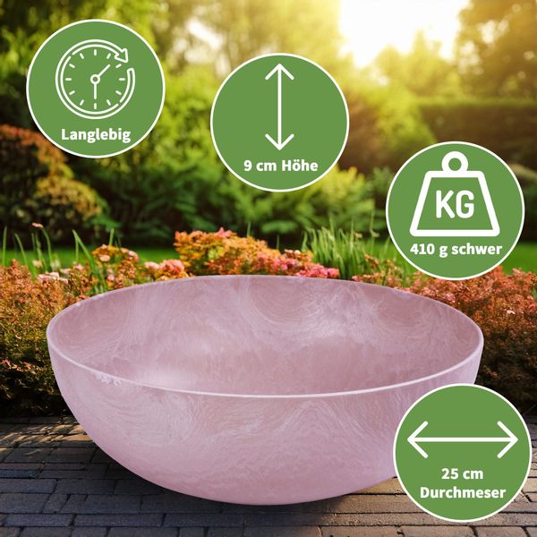 matches21 HOME & HOBBY Blumentopf Runde günstig online kaufen