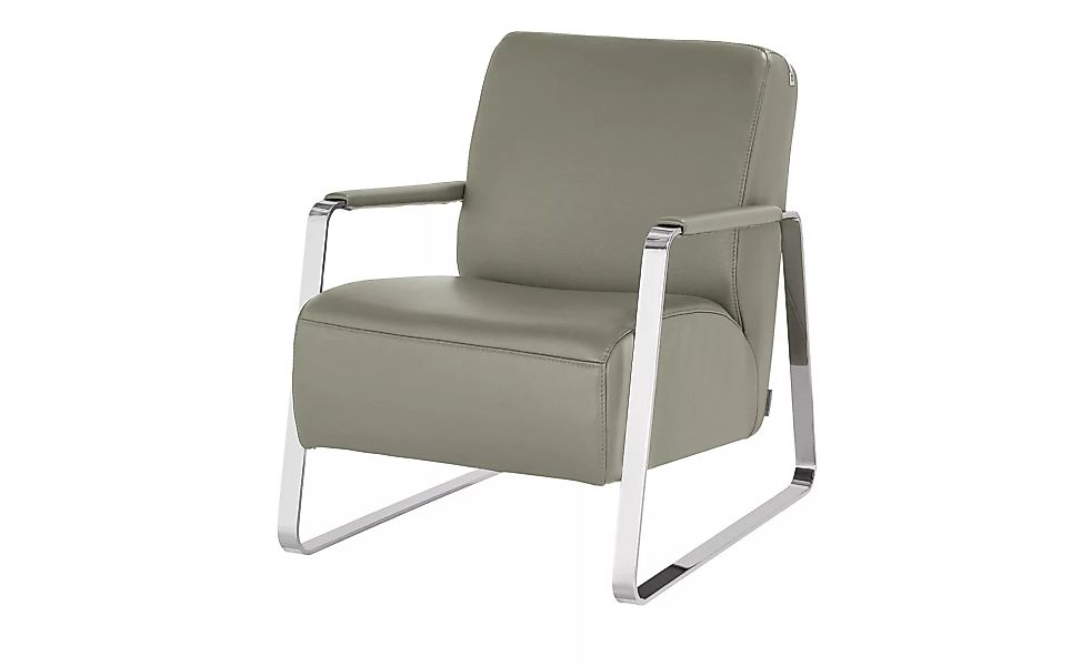 W.SCHILLIG Leder Sessel  17350 Quadroo - grau - 65 cm - 82 cm - 82 cm - Pol günstig online kaufen