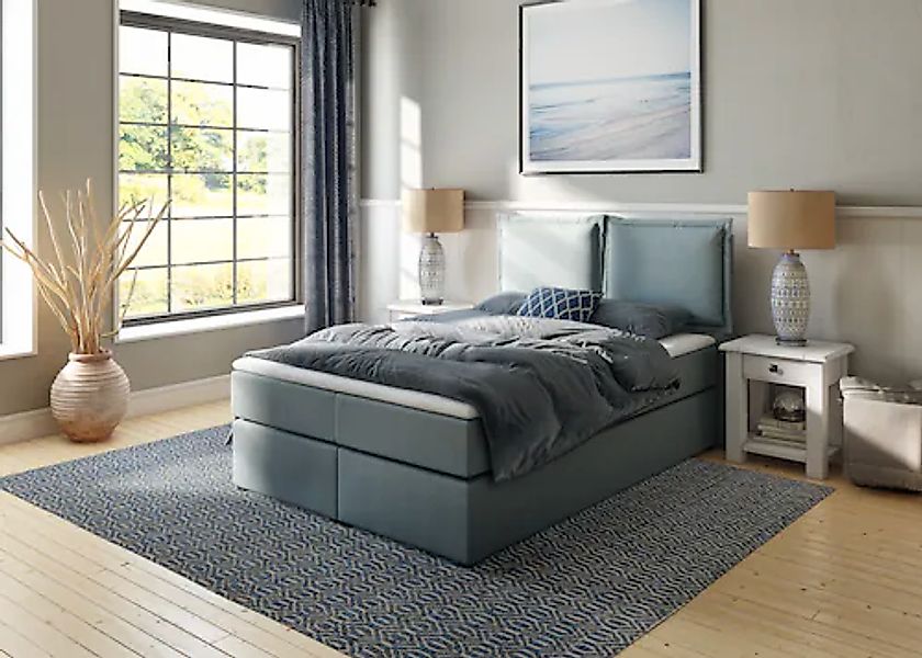 Home affaire Boxspringbett "Lysann", 5fach verstellbares Kopfteil, in 4 Bre günstig online kaufen