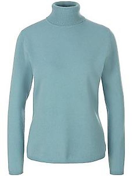 Rollkragen-Pullover aus Schurwolle und Kaschmir include türkis günstig online kaufen