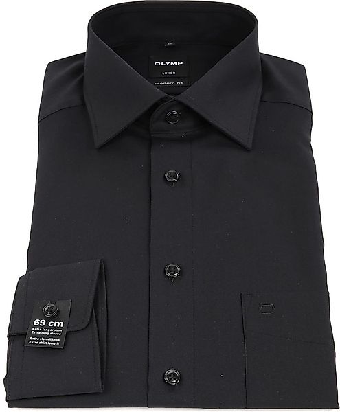 OLYMP Luxor Hemd Extra Lange Ärmel Schwarz - Größe 40 günstig online kaufen