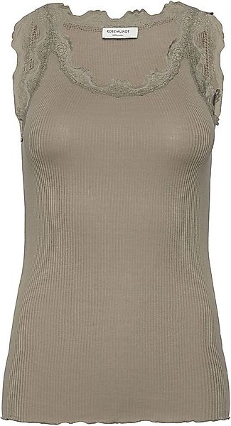 rosemunde Spitzentop Babette Silk Top Vintage-Spitzenbesatz, mit Rundhalsau günstig online kaufen