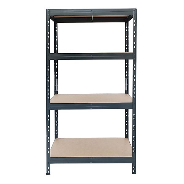 Ar Shelving Rivet Schwerlastregal 180 x 90 x 60 cm 4 Böden Anthrazit FSC® günstig online kaufen