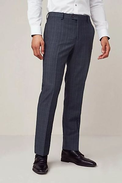 Next Anzughose Anzug mit Karomuster: Skinny-Fit-Hose (1-tlg) günstig online kaufen