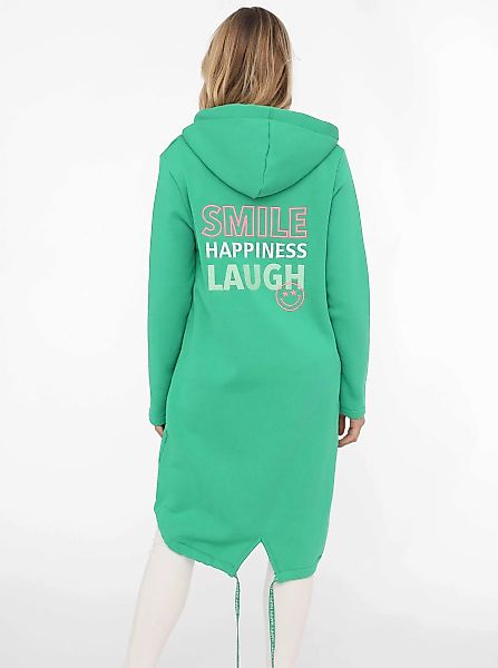 Zwillingsherz Jerseymantel ""Smile Happiness Laugh"", mit positiver Botscha günstig online kaufen