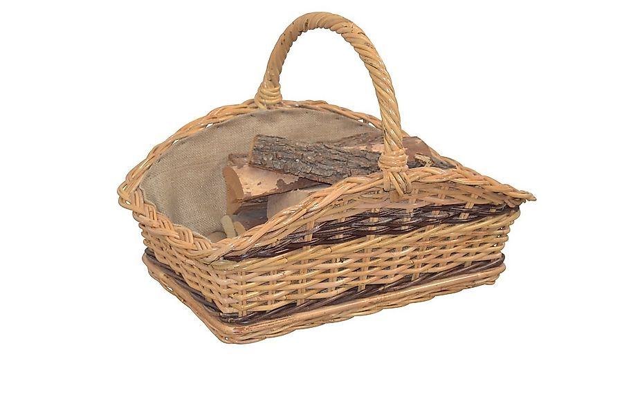 moebel-direkt-online Kaminholzkorb Kubu-Rattankorb, handgeflochten, Handgef günstig online kaufen