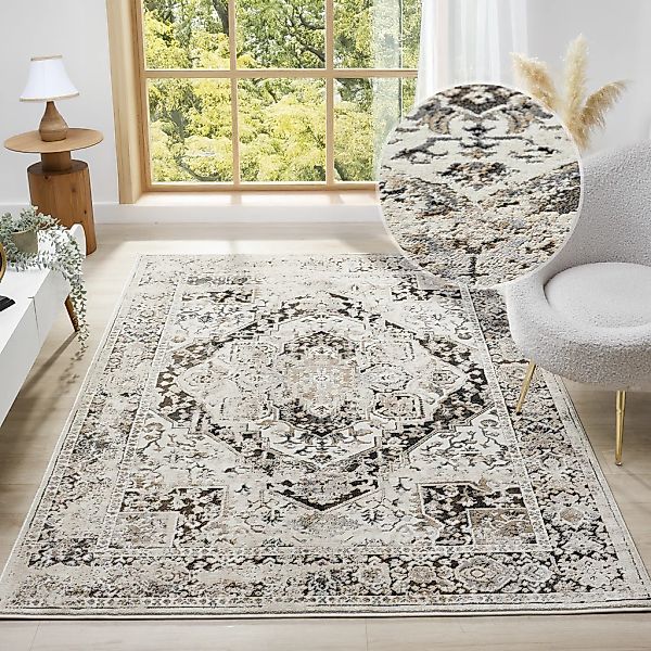 OTTO home Teppich "Kylan, Hoch-Tief-Struktur, dezenter Glanz" rechteckig 9 günstig online kaufen