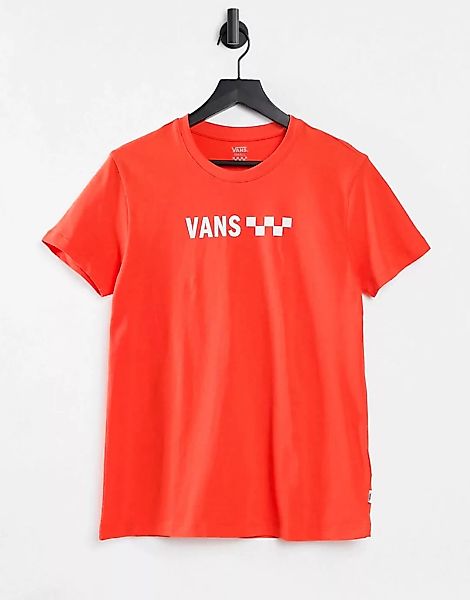 Vans – Brand Striper – Boyfriend-T-Shirt in Orange günstig online kaufen