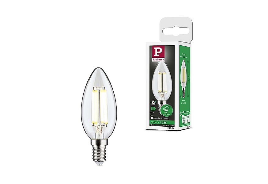 Paulmann LED-Leuchtmittel Eco-Line Filament 230V LED Kerze E14 1er-Set 525l günstig online kaufen