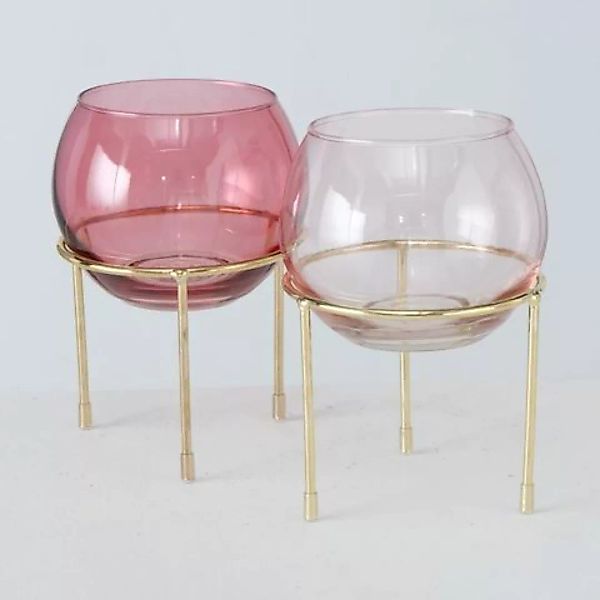 Boltze Vasen Melissa Vase sortiert 14 cm (1 Stück) (rosa) günstig online kaufen
