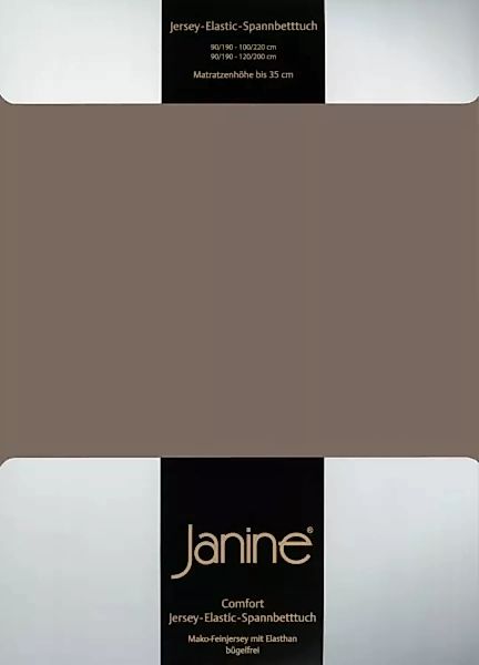 Janine Janine Spannbetttuch Elastic-Jersey 5002 capuccino (47) Größe:  150x günstig online kaufen