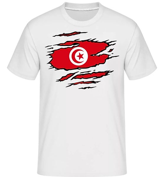 Ripped Flag Tunisia · Shirtinator Männer T-Shirt günstig online kaufen