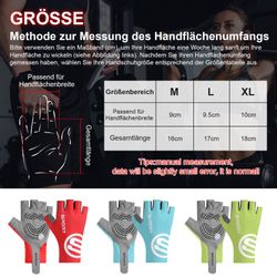 BTTO Hsch. Fahrradhandschuhe Halbfinger Handschuhe Rutschfest günstig online kaufen