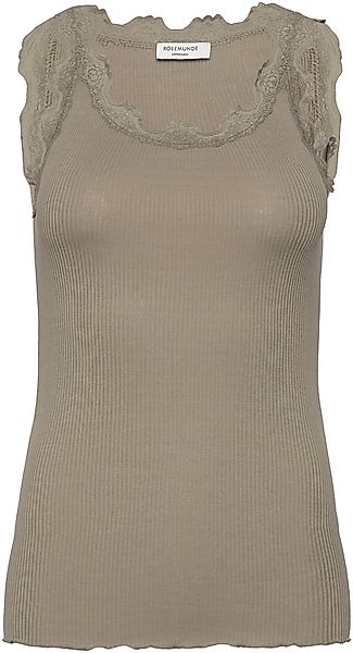 rosemunde Tanktop "Babette Silk Top", Vintage-Spitzenbesatz, breite Träger, günstig online kaufen