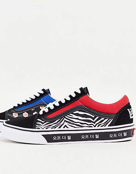 Vans – Old Skool Korean Typography – Bunte Sneaker mit koreanischen Schrift günstig online kaufen
