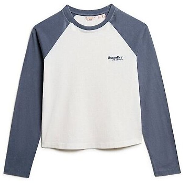 Superdry  Langarmshirt T-shirt manches longues et logo femme  Essential günstig online kaufen