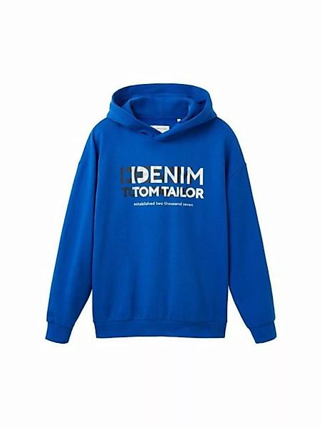 TOM TAILOR Denim Sweatshirt relaxed hoodie with print günstig online kaufen