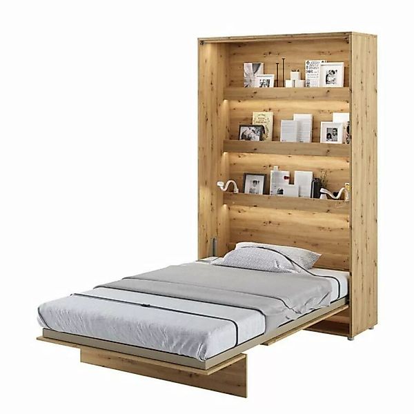 yourhouse24 Schrankbett Bed Concept Vertikal Gästebett Eiche Artisan 90/120 günstig online kaufen