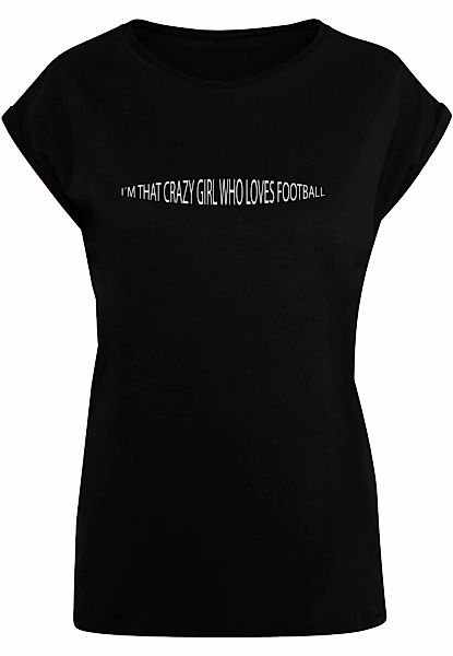 Merchcode T-Shirt "Merchcode Damen Ladies Football Girl Extended Shoulder T günstig online kaufen