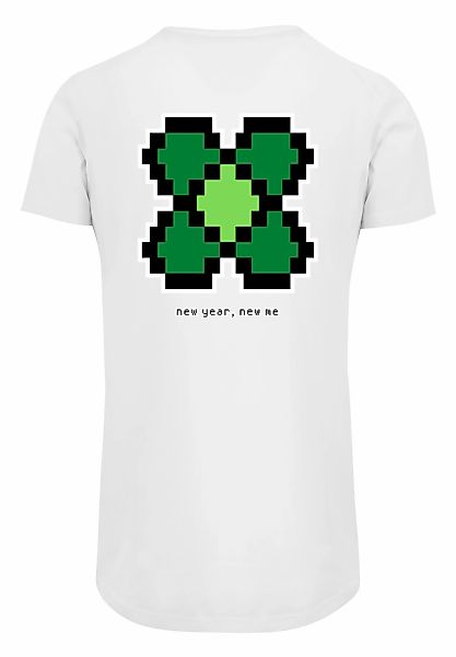 F4NT4STIC T-Shirt "Silvester Happy New Year Pixel Kleeblatt", Print günstig online kaufen