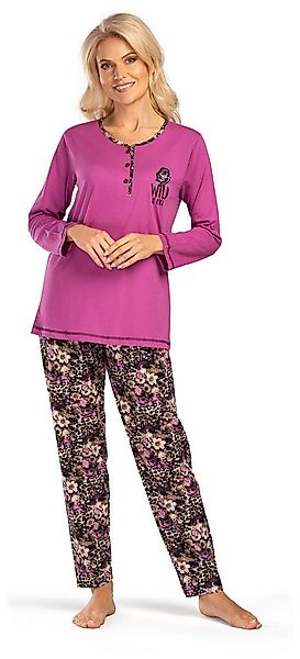 Consult-Tex Pyjama Damen Pyjama Schlafanzug DW119 (Spar-Set, 1) aus reiner günstig online kaufen