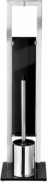 Stand WC Garnitur  "Rivalta" ¦ silber ¦ Edelstahl,Glas ¦ Maße (cm): B: 18 H günstig online kaufen