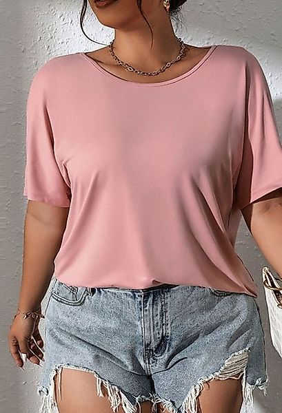 LOVGCCN T-Shirt Lose Kurzarm-Kleidung für Damen in Übergröße (Lässiges und günstig online kaufen