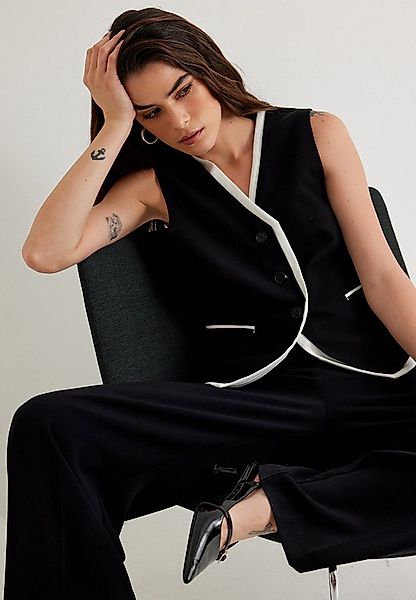 Koton Anzugweste Umschlag Mit Paspelband günstig online kaufen