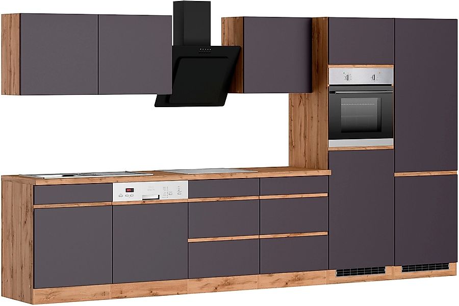 KOCHSTATION Küchenzeile »KS-Riesa« Stellbreite 360 cm, ohne E-Geräte günstig online kaufen