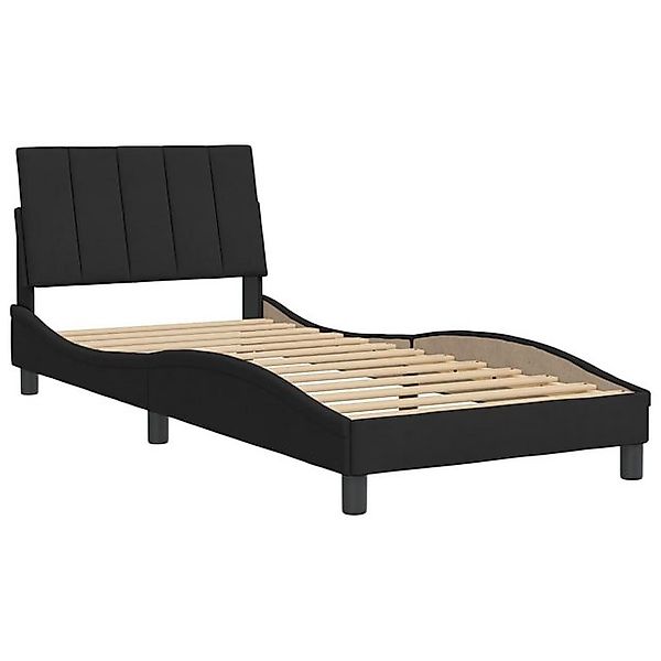 furnicato Bettgestell ohne Matratze "Hanko" Schwarz 80x200 cm Samt (1-tlg) günstig online kaufen