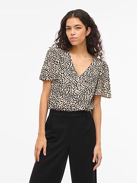 Vila Hemdbluse "VIGRACE V-NECK S/S SHIRT - NOOS" günstig online kaufen