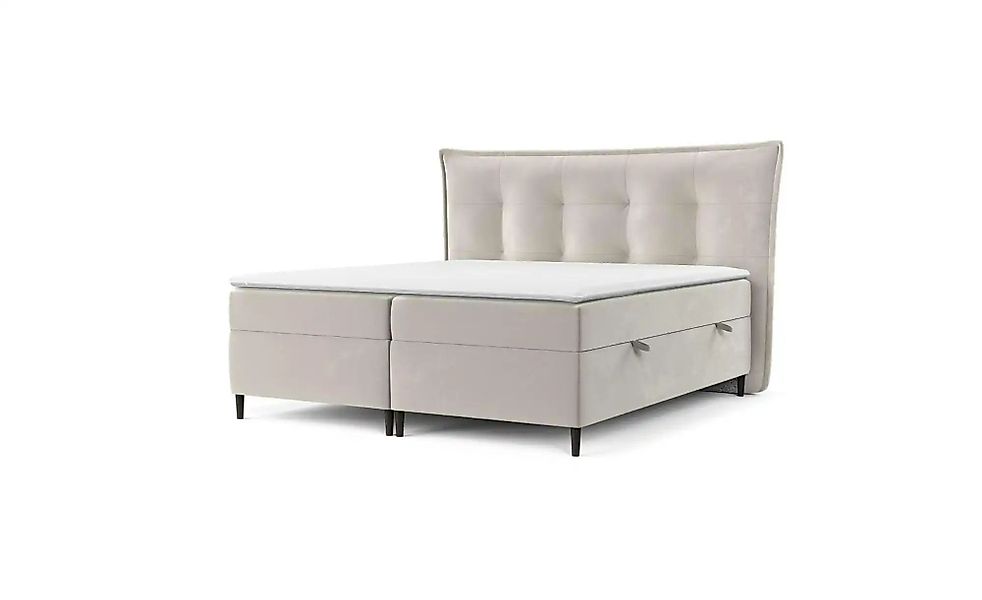 Boxspringbett mit Stauraum   ¦ beige ¦ Maße (cm): B: 213 H: 130 Betten > Ko günstig online kaufen