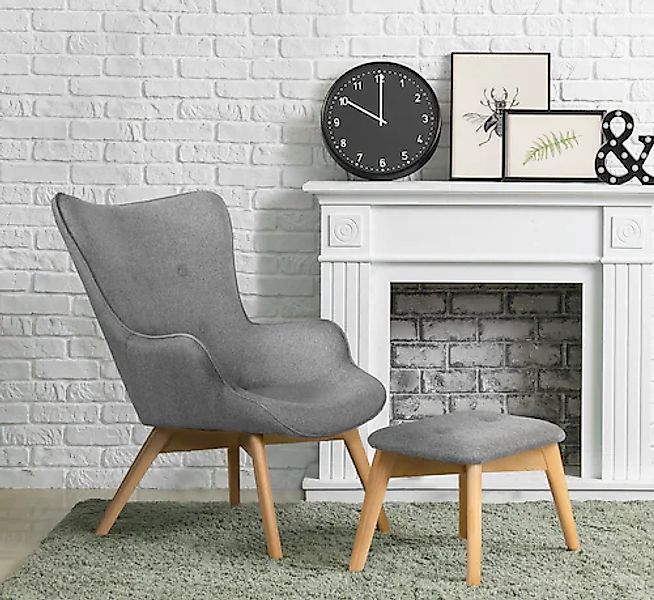 Home affaire Sessel »Nicko« wahlweise mit und ohne Hocker günstig online kaufen