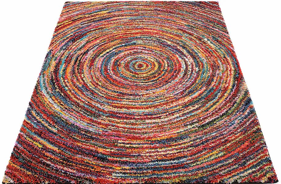 OCI DIE TEPPICHMARKE Hochflor-Teppich "Sixteen Round" rechteckig 25 mm Höhe günstig online kaufen