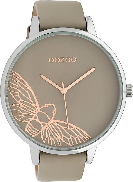 OOZOO Quarzuhr Oozoo Damen Armbanduhr beige, günstig online kaufen