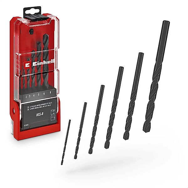 Einhell Metallbohrer-Set HSS-R 6-teilig Ø 2 mm - 8 mm günstig online kaufen