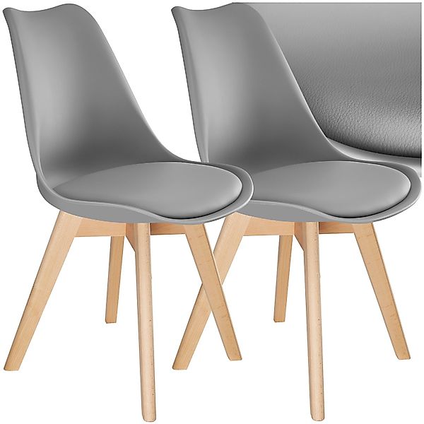 tectake Esszimmerstuhl Küchenstuhl Frederikke ergonomisch, mit günstig online kaufen