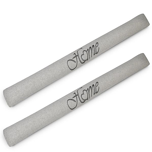 Beautissu Tuuli HO Zugluftstopper 8x100cm Hellgrau 2tlg günstig online kaufen