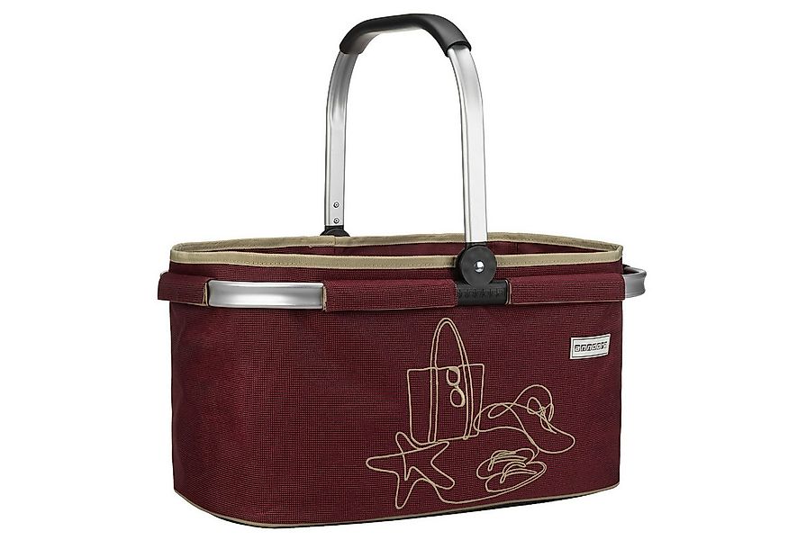 anndora Einkaufskorb mit stabilem Aluminiumrahmen, 22 l, Stoff durch Klettv günstig online kaufen