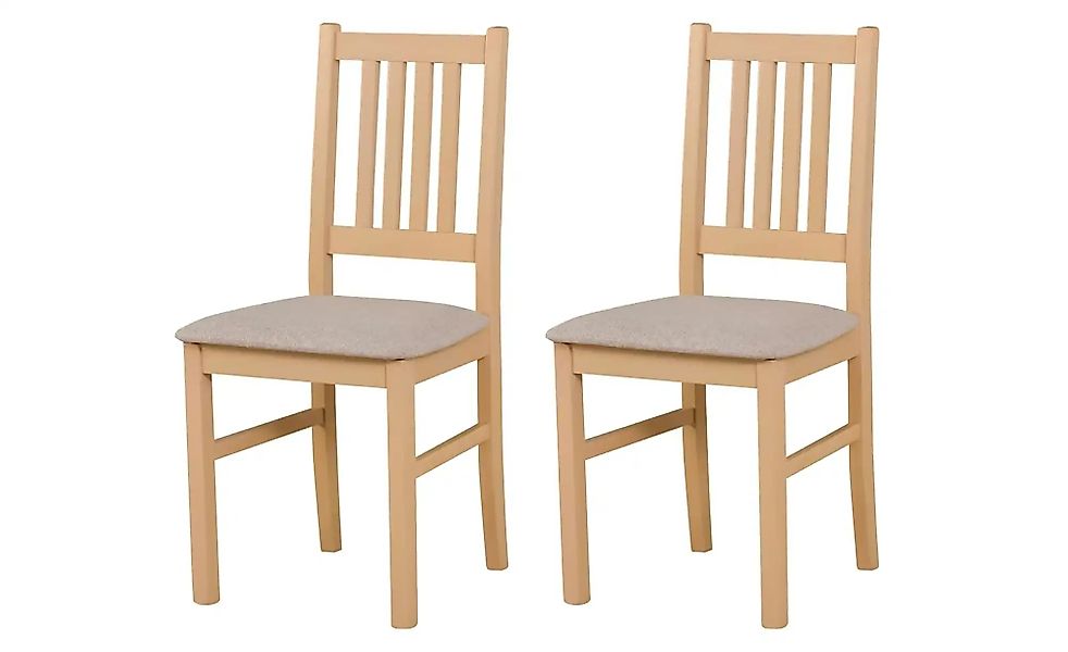 Esszimmerstuhl 2er-Set   ¦ beige ¦ Maße (cm): B: 43 H: 90 Stühle > Küchenst günstig online kaufen