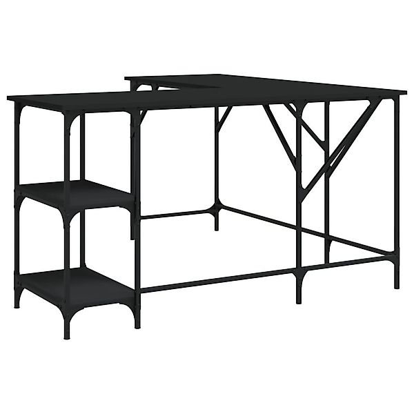vidaXL Schreibtisch Schreibtisch Schwarz 139x139x75 cm günstig online kaufen