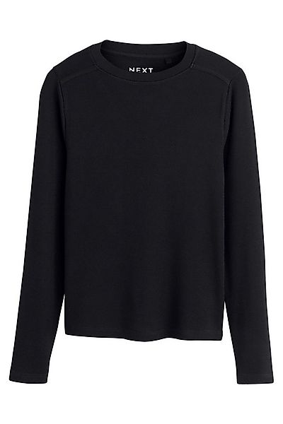 Next T-Shirt Weiches, geripptes, leichtes Langarmshirt (1-tlg) günstig online kaufen