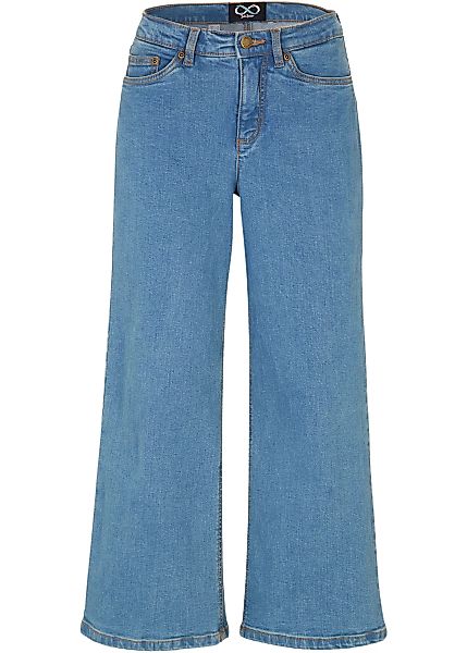 Wide Leg Jeans Mid Waist, cropped günstig online kaufen