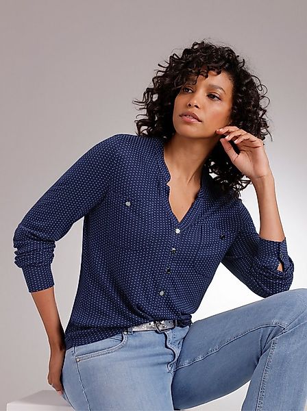 creation L T-Shirt Modal-Shirtbluse Langarm günstig online kaufen