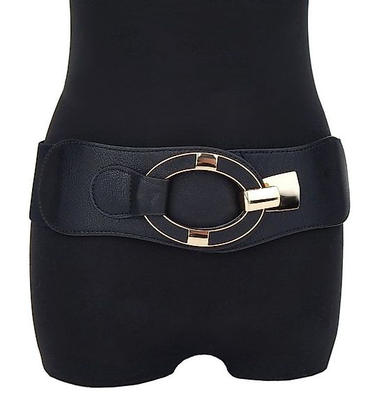 Ella Jonte Stretchgürtel schwarz gold dehnbar von 75-95 cm günstig online kaufen