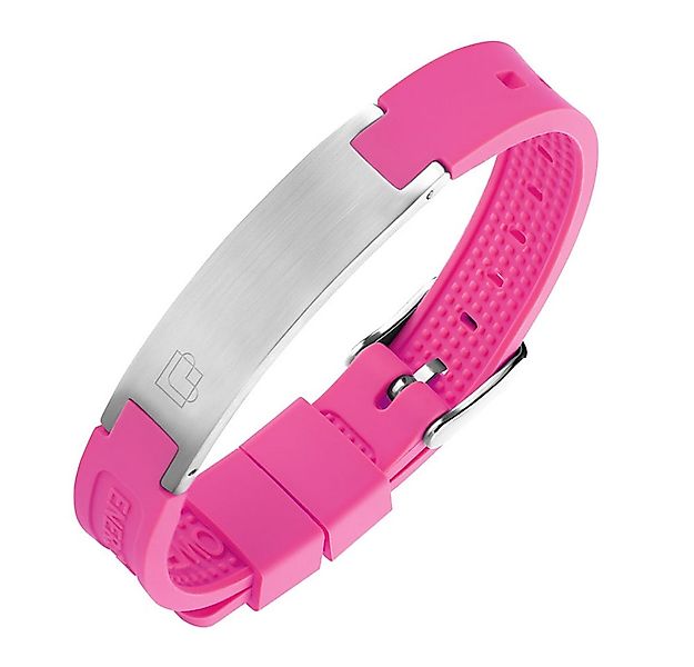 Lunavit Armband Lunavit Magnet Silikonarmband Sporty Pink günstig online kaufen