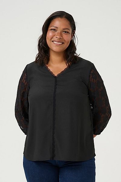 KAFFE Curve Langarmbluse Langarm-Bluse KCsilje Große Größen günstig online kaufen