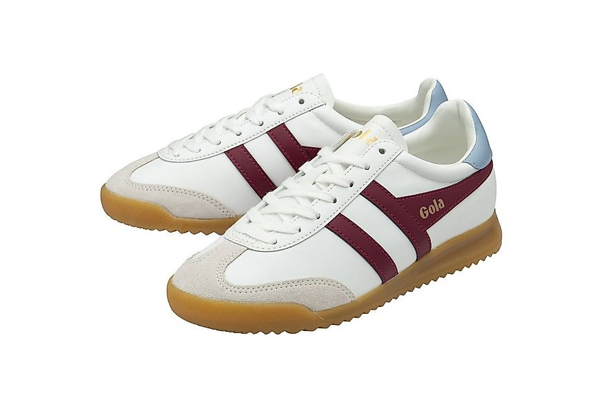 Gola Torpedo Leder 2025 weiss/kirschrot/himmelblau Damen Sneaker günstig online kaufen