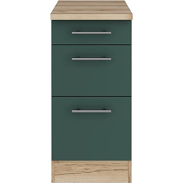OPTIFIT Savona405 Küchen-Unterschrank 40 cm Steingrün günstig online kaufen